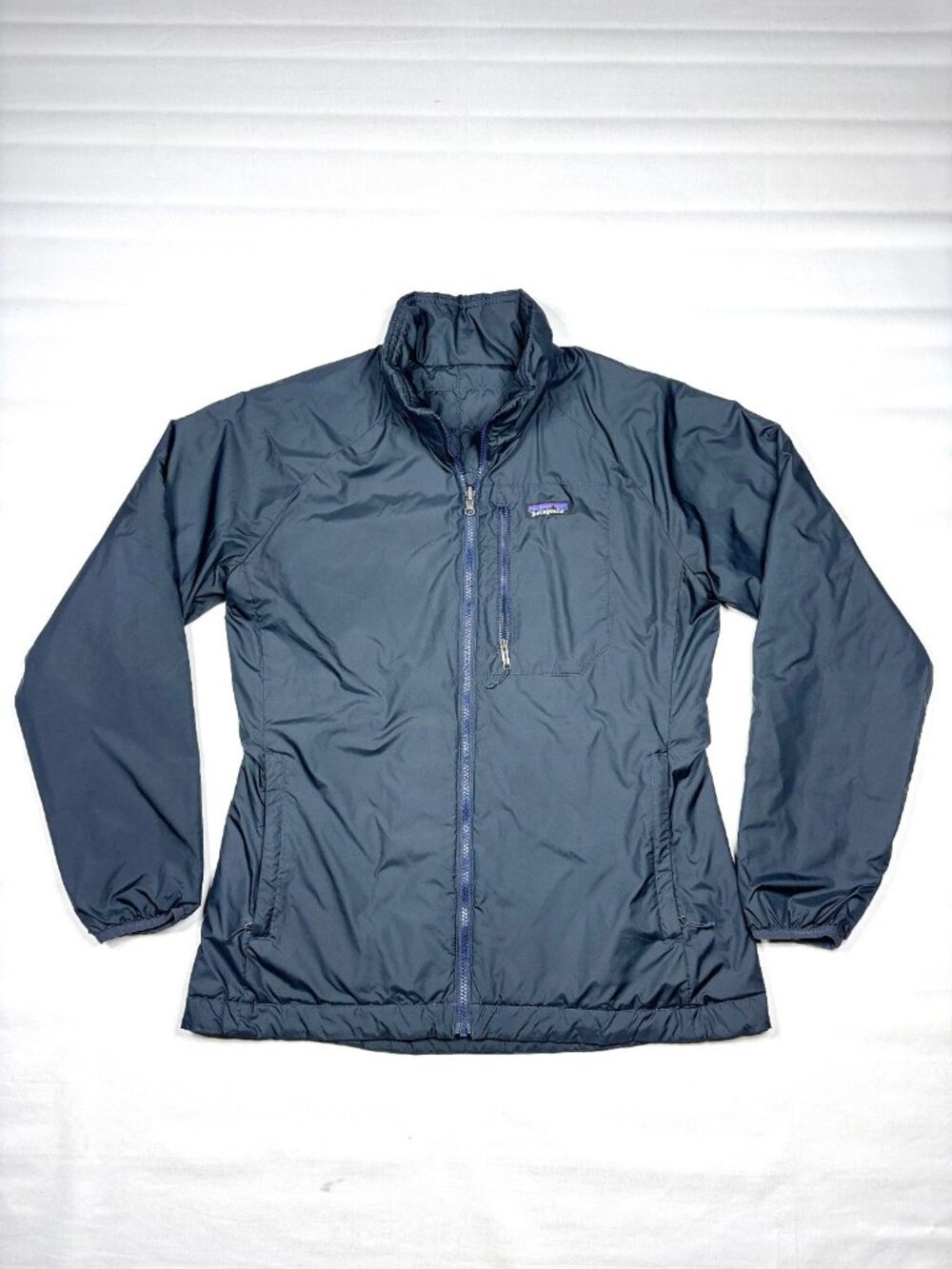 Patagonia Snowbelle Insulated Reversible Puffer Jacket Liner Blue Womens Med